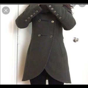 Mackage Wool Diana Military Coat - Grey